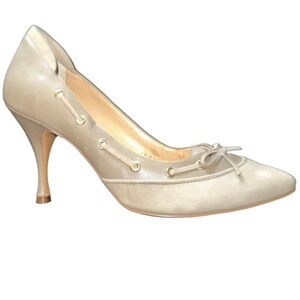 Circa Joan & David Cjavanta Neutral Taupe Pumps Heel Shoes Luxury Collection